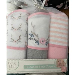 Baby Kiss | 3pack hooded towels